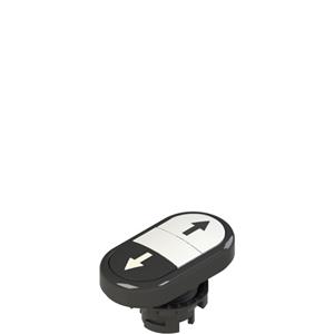 Pizzato E2 1PDRL1AABN Double lower flush pushbutton, with marking Turkey