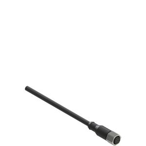 Pizzato VF CA8UD5M-X M12 female wired connector: straight, 8 poles, PUR cable and stainless steel hex ring nut