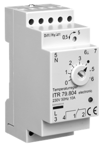 Alre ITR 79.804 Temperature controller for standard rail mounting, 0…60…°C Turkey