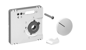 Alre JZ-009.100 Cover set for underfloor temperature controller FETR 101716, 55×55, pure white (RAL9010), gloss