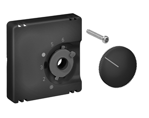 Alre JZ-001.141/GI Cover set for room thermostat RTBSU / FTR, 55×55, anthracite (GIRA), matt