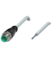 Pepperl+Fuchs V11S-G-5M-PUR Male cordset single-ended M12 straight A-coded, 3-pin, PUR cable grey
