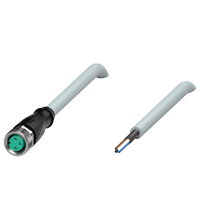 Pepperl+Fuchs V3-GM-10M-PUR-ABG Female cordset single-ended M8 straight A-coded, 3-pin, PUR cable grey, shielded