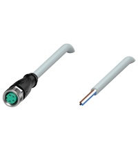 Pepperl+Fuchs V31-GM-4M-PVC Female cordset single-ended M8 straight A-coded, 4-pin, PVC cable grey