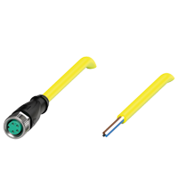 Pepperl+Fuchs V31-GM-YE10M-PVC-U Female cordset single-ended M8 straight A-coded, 4-pin, PVC cable yellow, UL approved