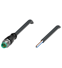 Pepperl+Fuchs V31S-GM-BK5M-PVC-U Male cordset single-ended M8 straight A-coded, 4-pin, PVC cable black, UL approved