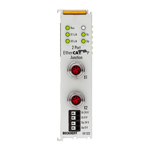 Beckhoff EK1322 2-port EtherCAT P junction with feed-in