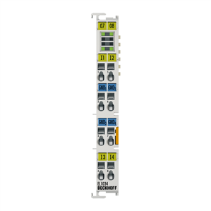 Beckhoff EL1034 EtherCAT Terminal, 4-channel digital input, 24 V DC, 10 µs, potential-free