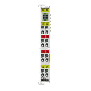 Beckhoff EL1014 EtherCAT Terminal, 4-channel digital input, 24 V DC, 10 µs