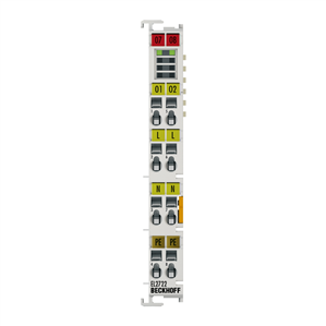 Beckhoff EL2722 EtherCAT Terminal, 2-channel triac output, 12…230 V AC, 1 A