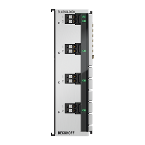 Beckhoff ELM3604-0000 EtherCAT Terminal, 4-channel analog input, IEPE/accelerometer, 24 bit, 20 ksps