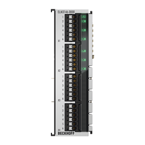 Beckhoff ELM3146-0000 EtherCAT Terminal, 6-channel analog input, multi-function, ±10…±125 V, ±20 mA, 24 bit, 1 ksps