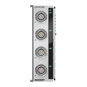 Beckhoff ELM3704-0001 EtherCAT Terminal, 4-channel analog input, multi-function, 24 bit, 10 ksps, LEMO