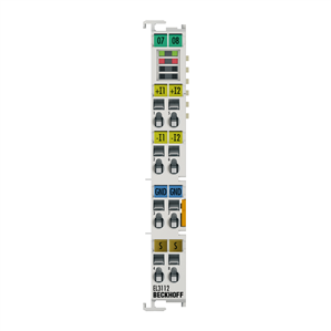 Beckhoff EL3112 EtherCAT Terminal, 2-channel analog input, current, 0…20 mA, 16 bit, differential