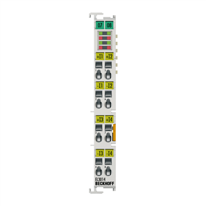 Beckhoff EL3014 EtherCAT Terminal, 4-channel analog input, current, 0…20 mA, 12 bit, differential