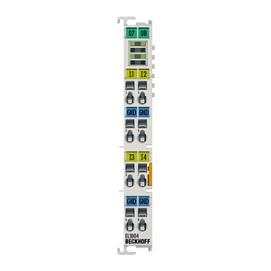 Beckhoff EL3004 EtherCAT Terminal, 4-channel analog input, voltage, ±10 V, 12 bit, single-ended