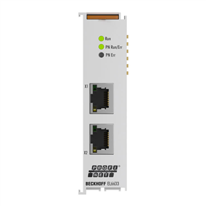Beckhoff EL6633 EtherCAT Terminal, 2-port communication interface, PROFINET RT, controller/i-device