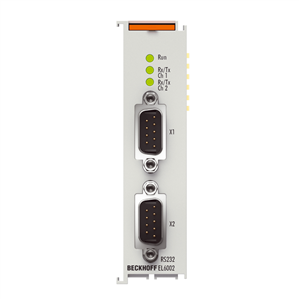 Beckhoff EL6002 EtherCAT Terminal, 2-channel communication interface, serial, RS232, D-sub