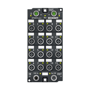 Beckhoff EP1819-0021 EtherCAT Box, 16-channel digital input, 24 V DC, 10 µs, M8 Turkey