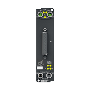 Beckhoff EP1816-3008 EtherCAT Box, 16-channel digital input, 24 V DC, 10 µs, D-sub, 2 x 3-axis accelerometers