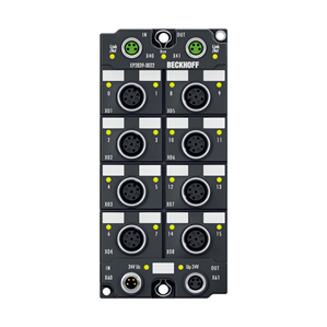 Beckhoff EP2839-0022 EtherCAT Box, 16-channel digital output, 24 V DC, 05 A, M12, with diagnostics