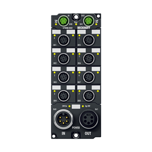 Beckhoff EP2038-0042 EtherCAT Box, 8-channel digital output, 24 V DC, 2 A, M12, with diagnostics