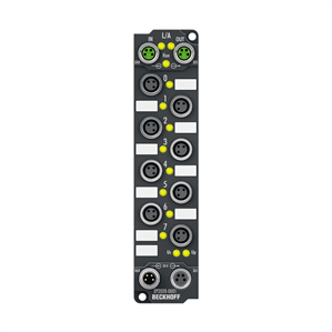 Beckhoff EP2028-0001 EtherCAT Box, 8-channel digital output, 24 V DC, 2 A, M8