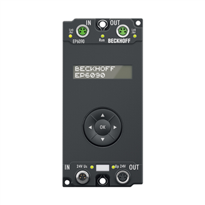 Beckhoff EP6090-0000 EtherCAT Box, display with navigation switch, operating hours counter