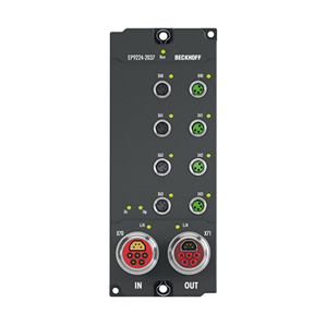 Beckhoff EP9224-2037 EtherCAT Box, 4-port junction, with power supply, ENP, B17