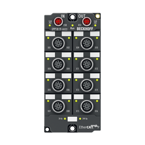 Beckhoff EPP1819-0022 EtherCAT P Box, 16-channel digital input, 24 V DC, 10 µs, M12