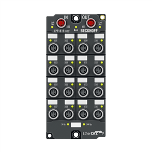 Beckhoff EPP1819-0021 EtherCAT P Box, 16-channel digital input, 24 V DC, 10 µs, M8