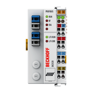 Beckhoff BK3520 PROFIBUS Economy plus Bus Coupler, fiber optic