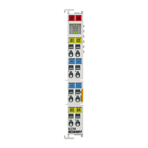 Beckhoff KL2784 Bus Terminal, 4-channel solid state relay output, 30 V AC, 48 V DC, 2 A