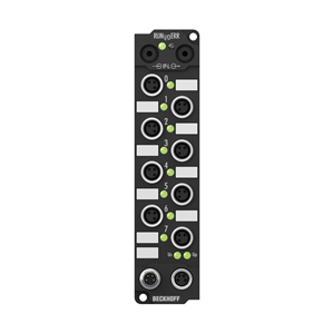Beckhoff IE1001 Extension Box, 8-channel digital input, 24 V DC, 3 ms, M8