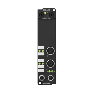 Beckhoff IE2512 Extension Box, 2-channel PWM output, 24 V DC, 25 A, M12