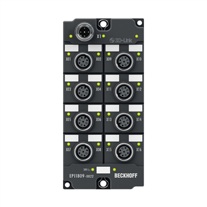 Beckhoff EPI1809-0022 IO-Link box, 16-channel digital input, 24 V DC, 3 ms, M12