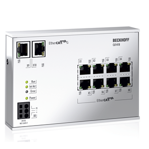 Beckhoff CU1418 Infrastructure, 8-port branch controller, EtherCAT G, 24 V DC, RJ45