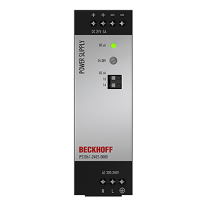 Beckhoff PS1061-2405-0000 Power supply PS1000; output: 24 V DC, 5 A; input: AC 200…240 V, 1-phase