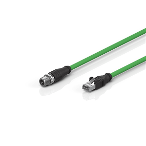 Beckhoff ZK1096-8191-0xxx Industrial Ethernet/EtherCAT G/G10 cable, Cat6/Cat6A, PUR, 4 x 2 x AWG26, fixed installation