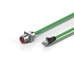 Beckhoff ZK7906-AG00-Axxx ENP cable, PUR, 3 G 15 mm² + (1 x 4 x AWG22), drag chain suitable, key 3 (user-defined voltage)