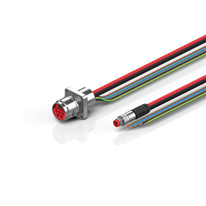 Beckhoff ZK7908-AT00-0xxx B17, ECP cable, PUR, 5 G 15 mm² + (1 x 4 x AWG22), drag chain suitable, key 3 (user-defined voltage)
