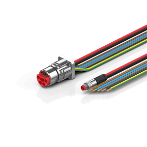 Beckhoff ZK7A14-BX00-0xxx B23, ECP cable, PUR, 5 G 40 mm² + (1 x 4 x AWG22), drag chain suitable, key 3 (user-defined voltage)