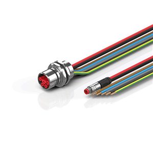 Beckhoff ZK7A14-AW00-0xxx B23, ECP cable, PUR, 5 G 40 mm² + (1 x 4 x AWG22), drag chain suitable, key 3 (user-defined voltage)