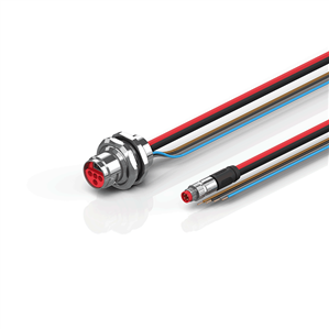 Beckhoff ZK7624-AP00-0xxx B17, ECP cable, PUR, 4 x 15 mm² + (1 x 4 x AWG22), drag chain suitable, key 2 (user-defined voltage)