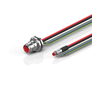 Beckhoff ZK7608-CB00-0xxx B17, ECP cable, PUR, 5 G 15 mm² + (1 x 4 x AWG22), drag chain suitable, key 2 (400 V AC)