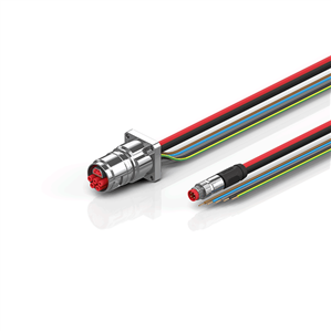 Beckhoff ZK7608-BW00-0xxx B17, ECP cable, PUR, 5 G 15 mm² + (1 x 4 x AWG22), drag chain suitable, key 2 (400 V AC)