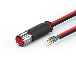 Beckhoff ZK7608-3000-0xxx B17, ECP cable, PUR, 5 G 15 mm² + (1 x 4 x AWG22), drag chain suitable, key (400 V AC)