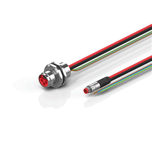 Beckhoff ZK7210-AL00-0xxx B17, ECP cable, PUR, 3 G 25 mm² + (1 x 4 x AWG22), drag chain suitable, key 1 (24 V DC)