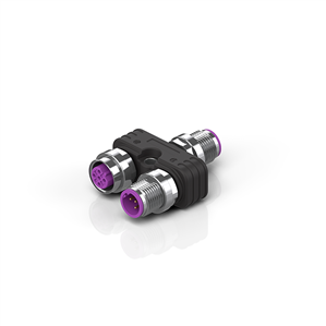 Beckhoff ZS1000-2600 Plug Y splitter for PROFIBUS, Modbus, RS485, IP67, shielded