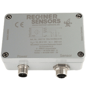 Rechner Sensors ISA-10-BA2-A-98.5x64x34.5-AL-Y10/Y20-1 Categories: Power Supplies / Isolating Switching Amplifiers (Ex Barriers), Inductive Sensors (IAS)